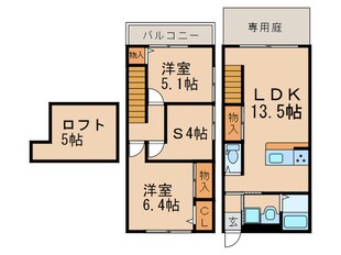 ヒーリングコートの物件間取画像